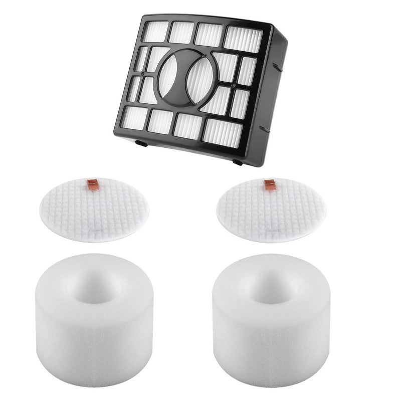 Seternaly Shark UV810 Filter with Foam & Felts for Shark Vacuum UV810 NV801 NV803 NV800 NV680 NV681 NV682 NV683 (1 HEPA, 2 Foam & Felt Filters) Part # XHF680 & XFF680 - Image 1
